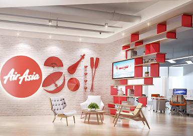 亚洲航空公司办公室装修设计