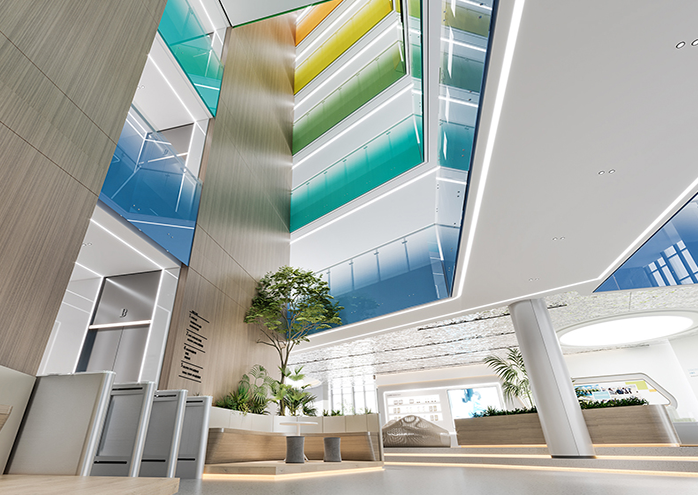 康方药业行政楼设计装修